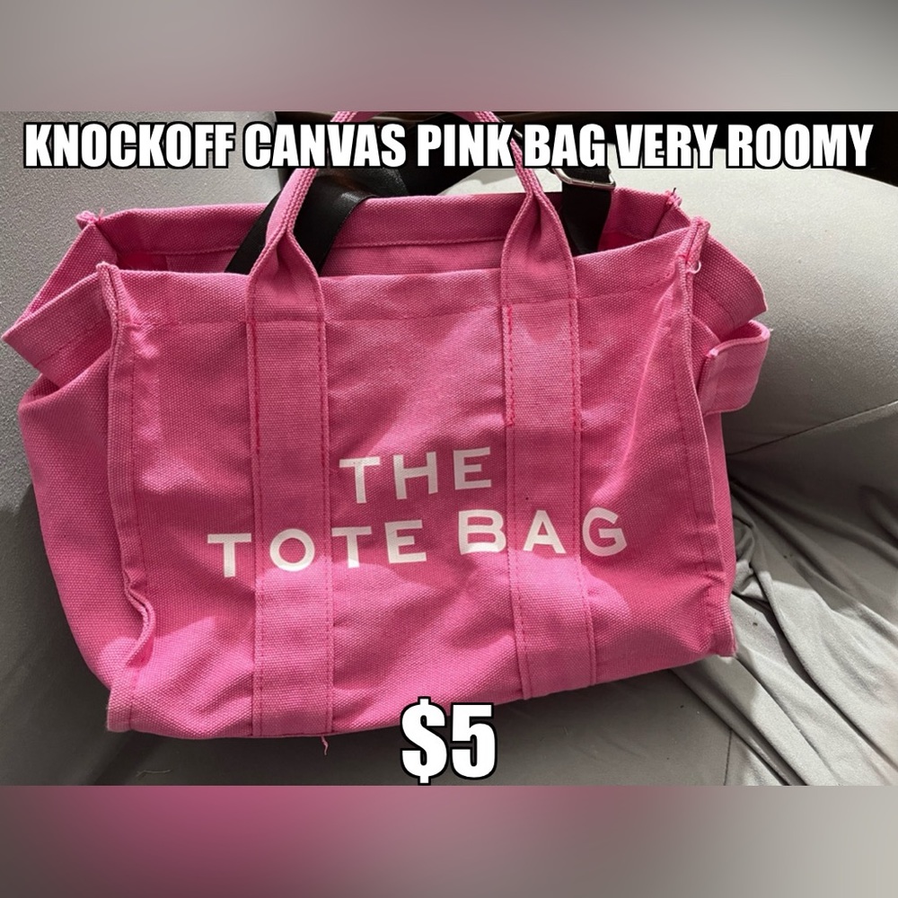 The Tote Bag large size (knockoff) very roomy with lots of pockets inside